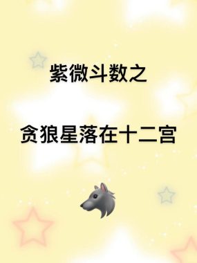 紫微斗数探姻缘：贪狼星解密情缘