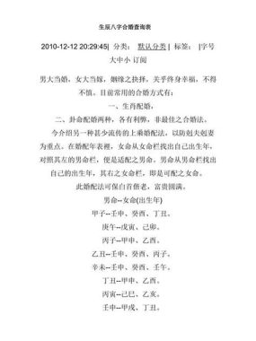 八字不合硬结婚，子孙家庭难幸，后果不堪设想。